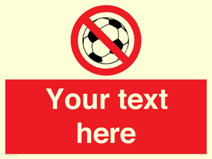 Custom No Ball Games Sign